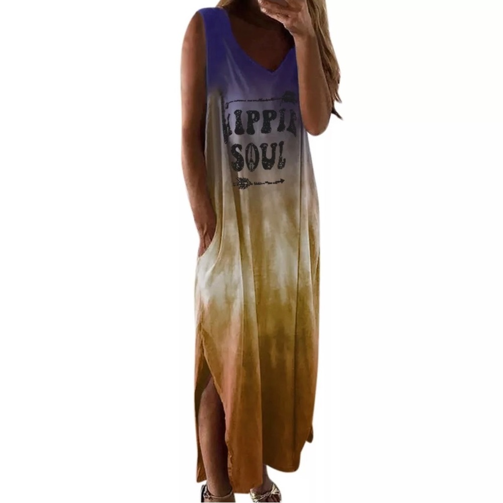 🆕 Sleeveless Tye Dye Dress